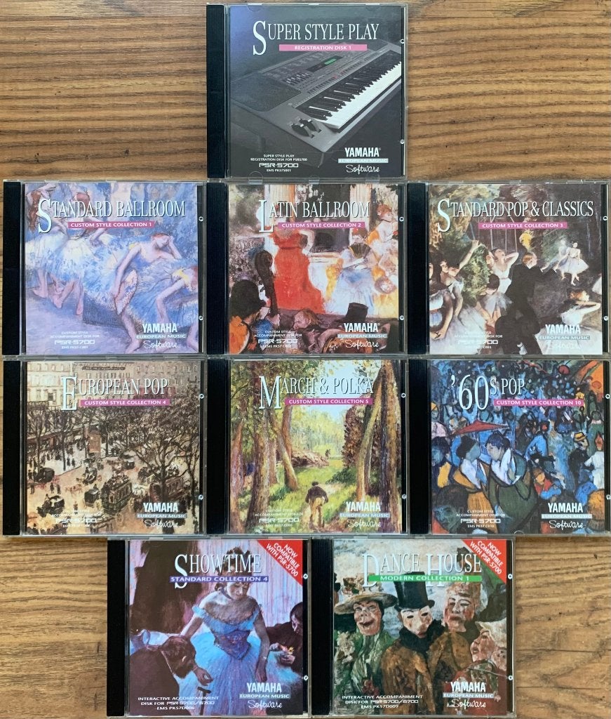 10x Yamaha PSR 5700 Floppydisk software, Ophalen of Verzenden, Gebruikt, 61 toetsen, Yamaha