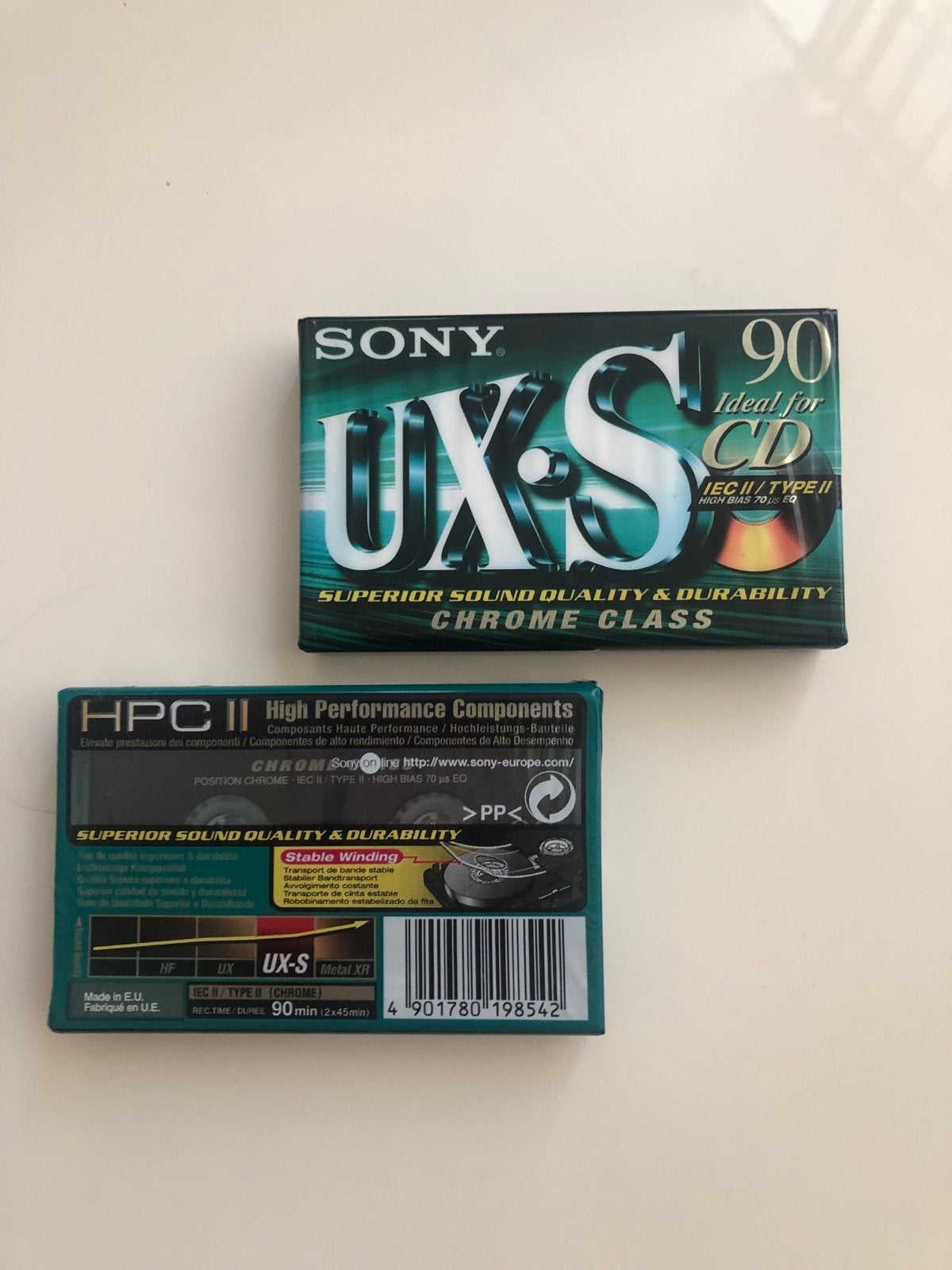 Sony UX-S 90 Chrome Cassettebandje - Nieuw in verpakking, Overige genres, Nieuw in verpakking, Onbespeeld, Verzenden