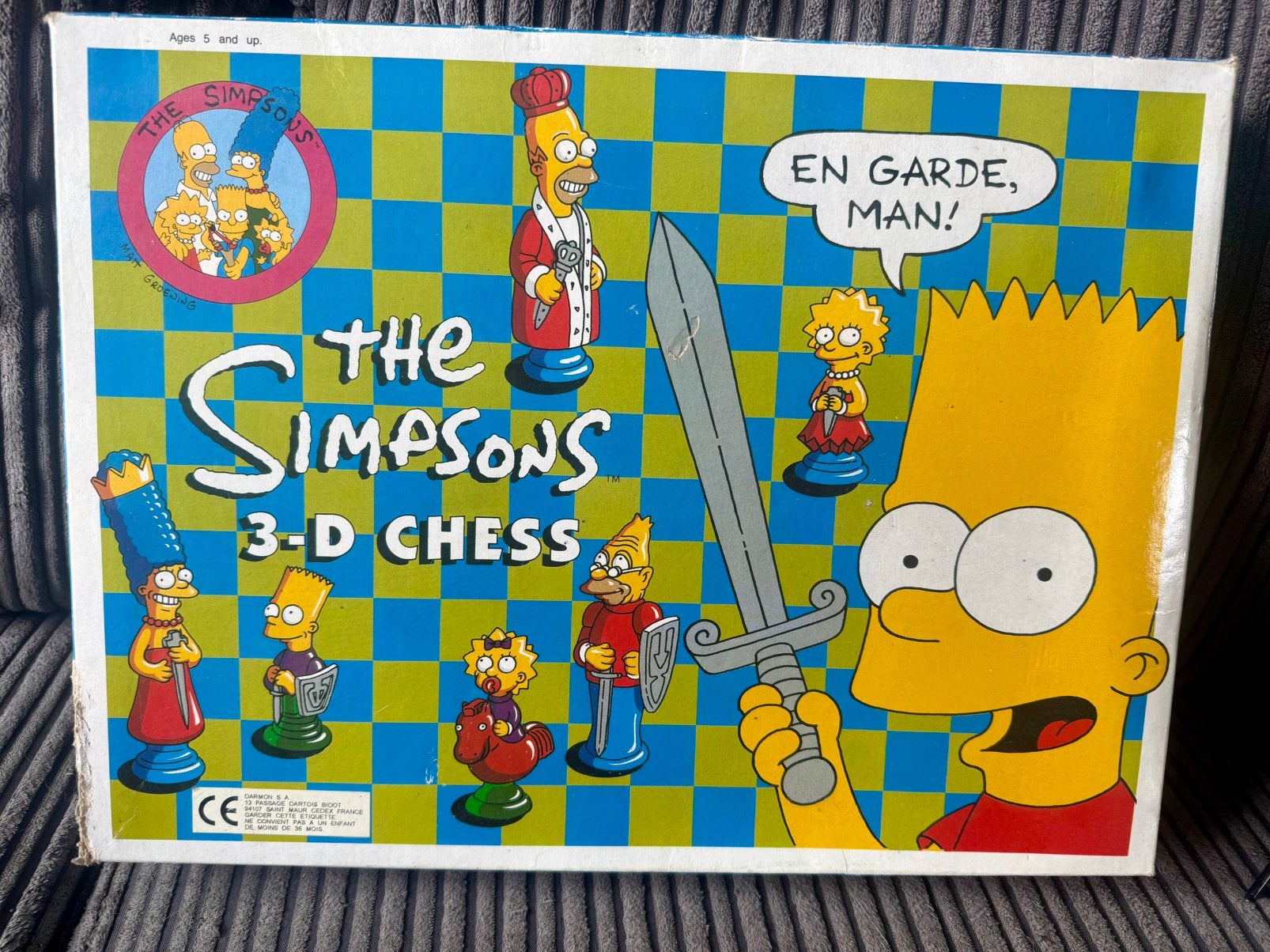 Orginele The Siimpsons 3D chess Set schaakspel, Ophalen of Verzenden, Zo goed als nieuw