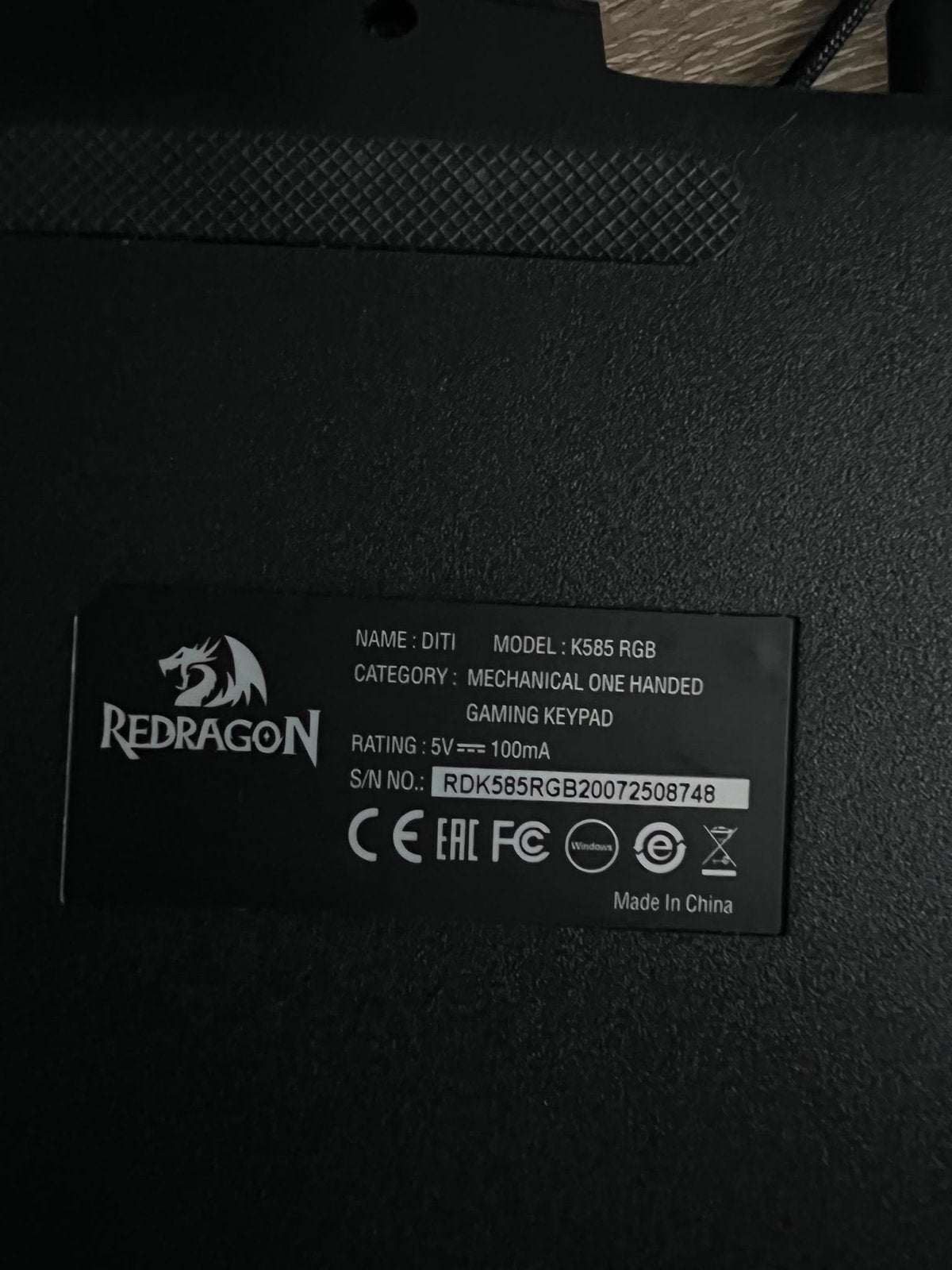 Redragon DITI K585 RGB Mechanisch Gaming Toetsenbord, Computers en Software, Toetsenborden, Gaming toetsenbord, Ophalen of Verzenden