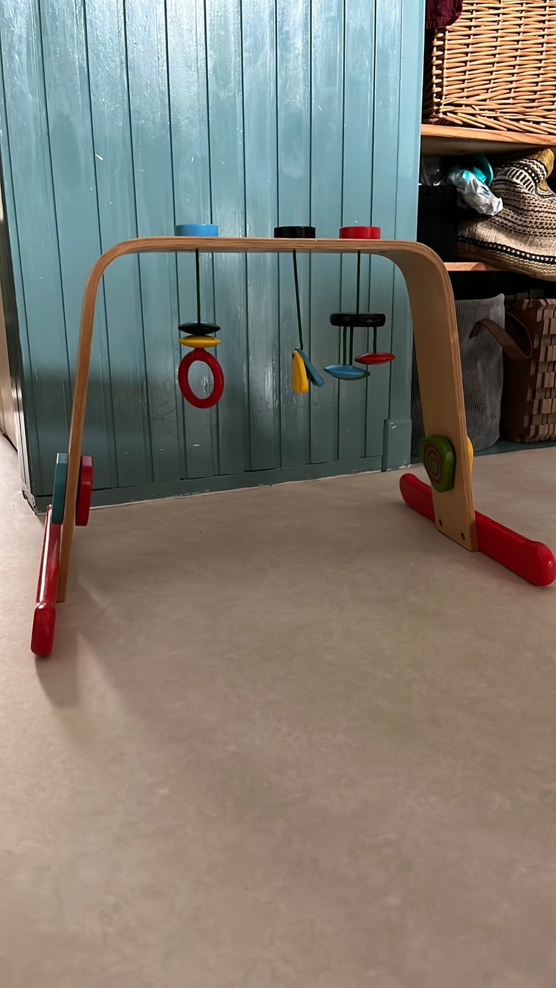 Houten babygym, Ophalen, Gebruikt