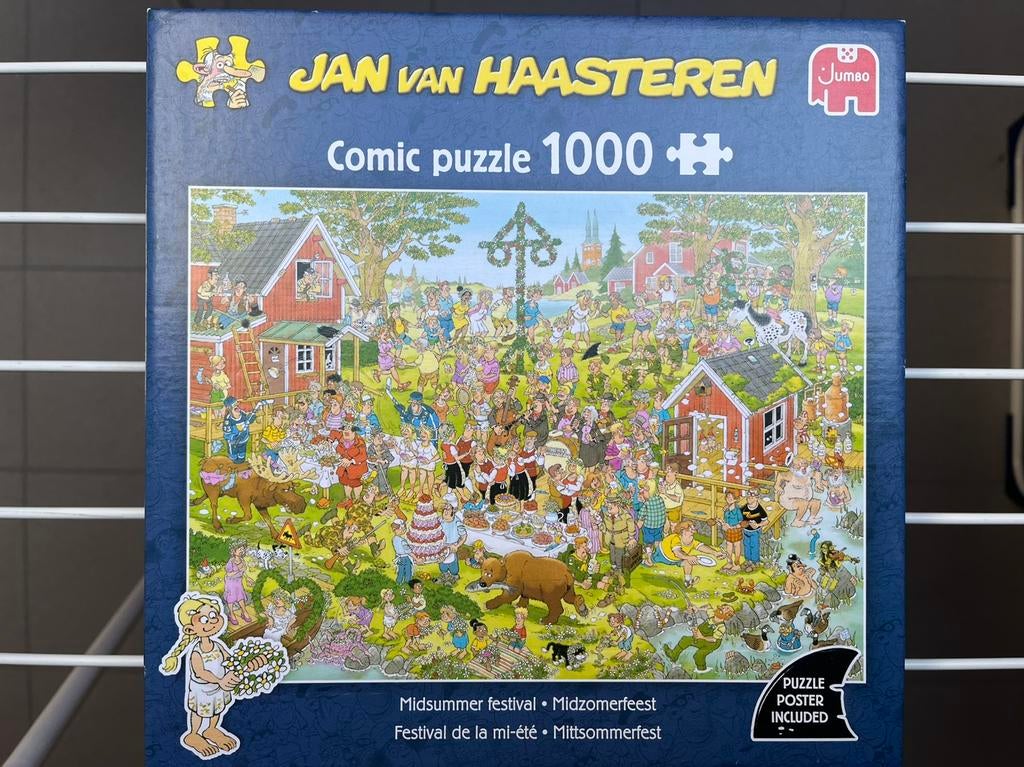 Jan van Haasteren 1000 stuks, Ophalen, 500 t/m 1500 stukjes, Zo goed als nieuw