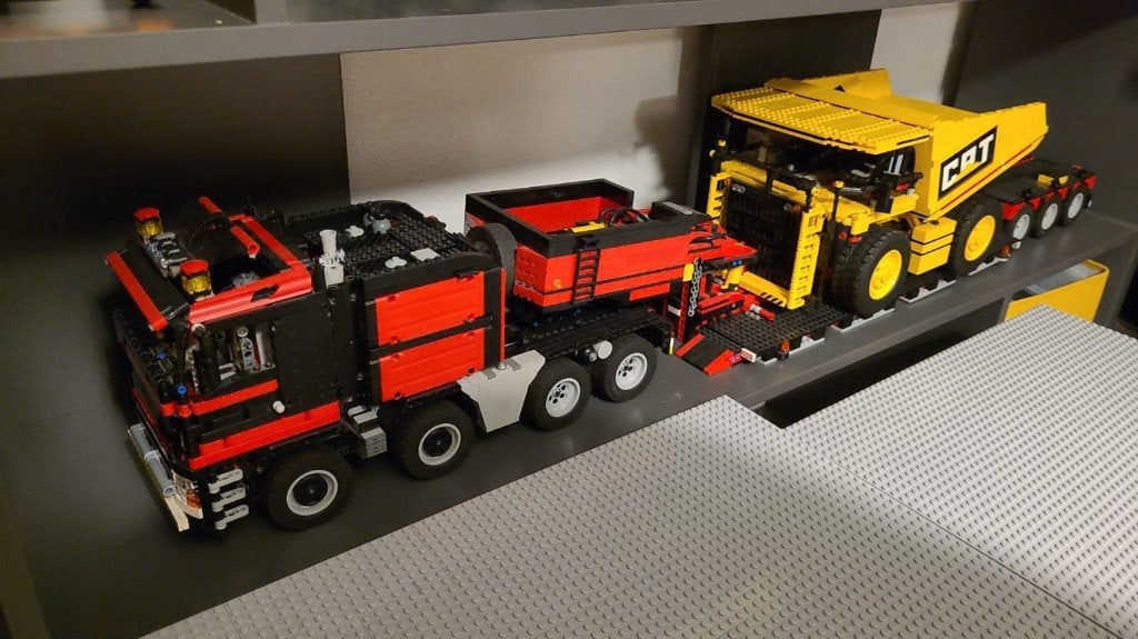 Lego Moc Truck mit Tieflader, Lego, Ophalen of Verzenden, Zo goed als nieuw, Technic