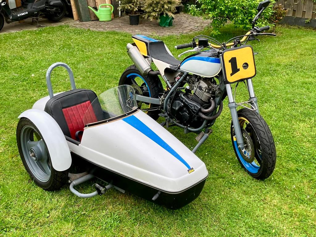 Suzuki DR600 met flex zijspan, Motoren, Sportuitlaat, Gebruikt, Handgeschakeld, 600 cc
