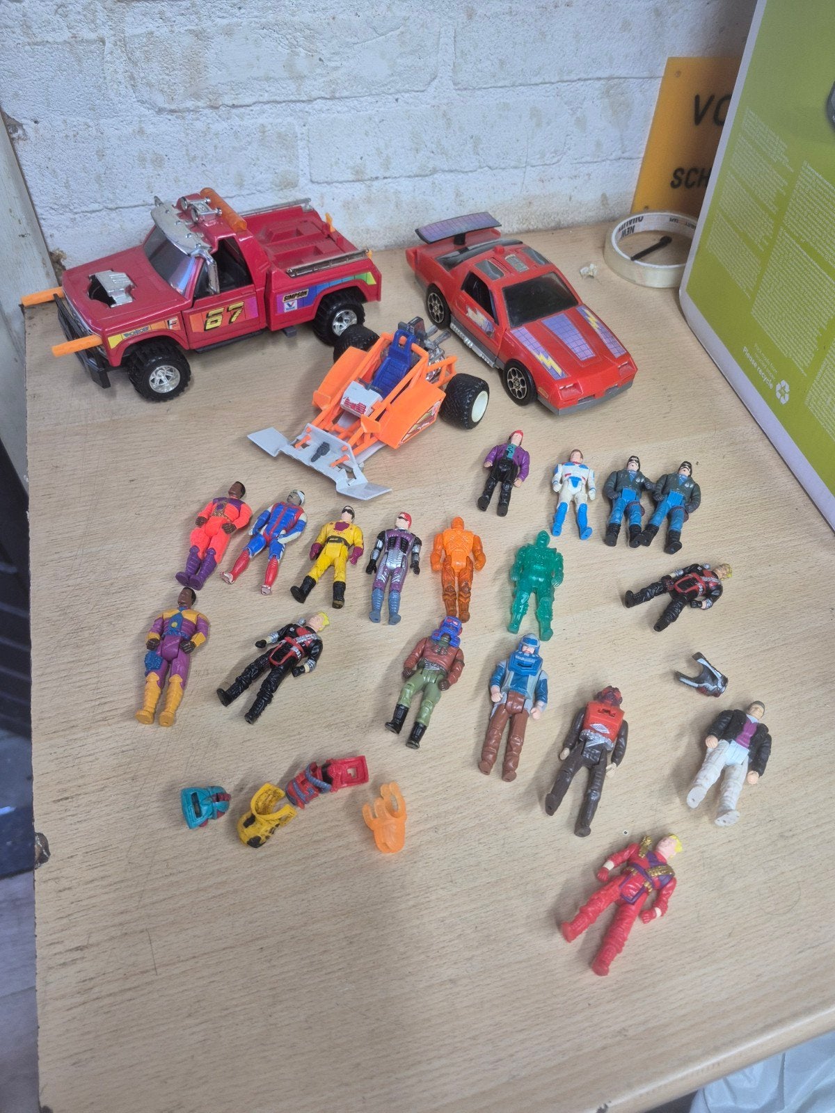 Vintage M.A.S.K. actiefiguren en voertuigen set, Ophalen of Verzenden