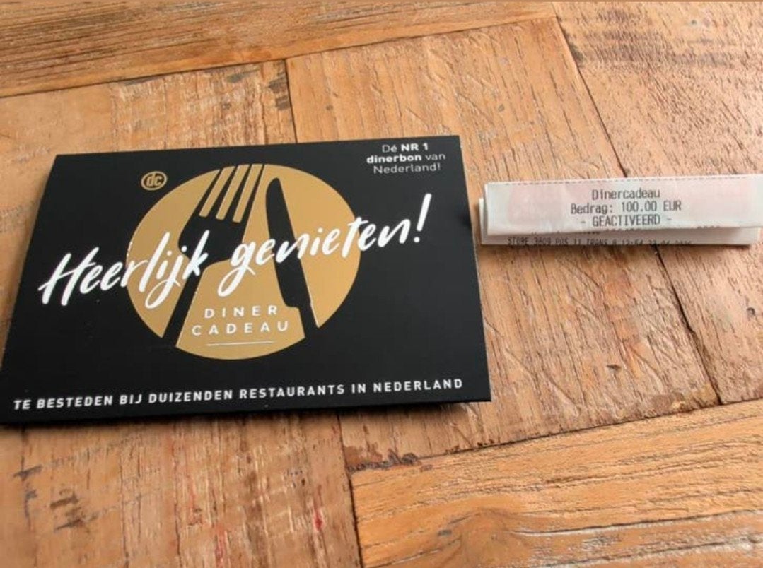 Diner cheque, Verzenden