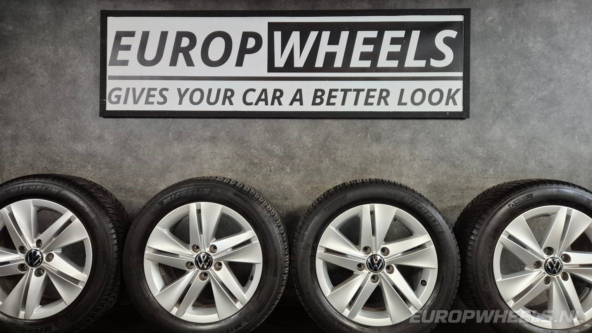 16 inch VW Caddy 2K 2KN velgen Michelin all season, Gebruikt, -, Banden en Velgen, All Season