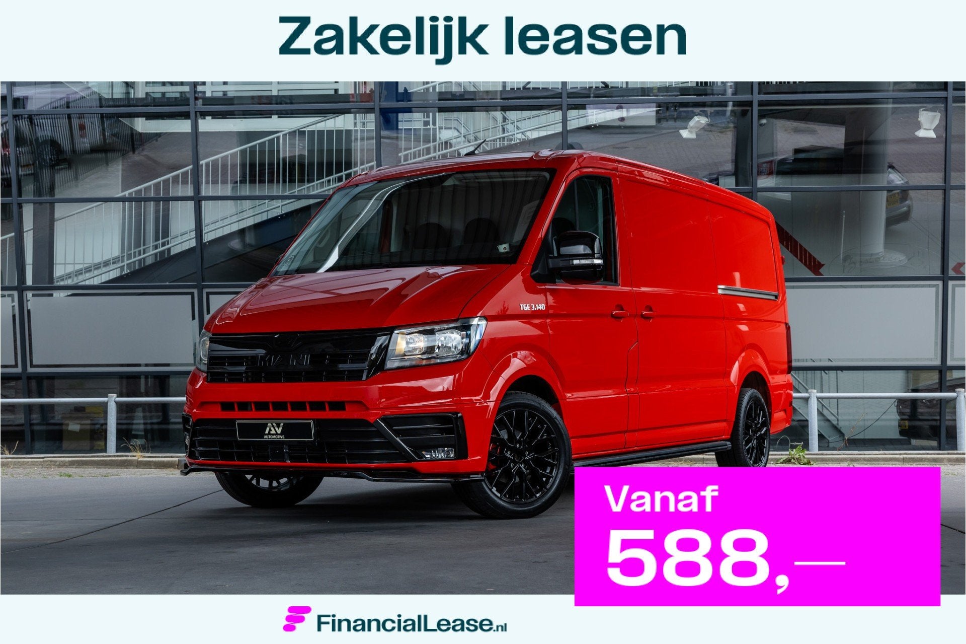 MAN TGE 35 2.0 L3H2 DSG | ACC | Standkachel | CarPlay | Navi, Stof, Gebruikt, Zwart, 4 cilinders