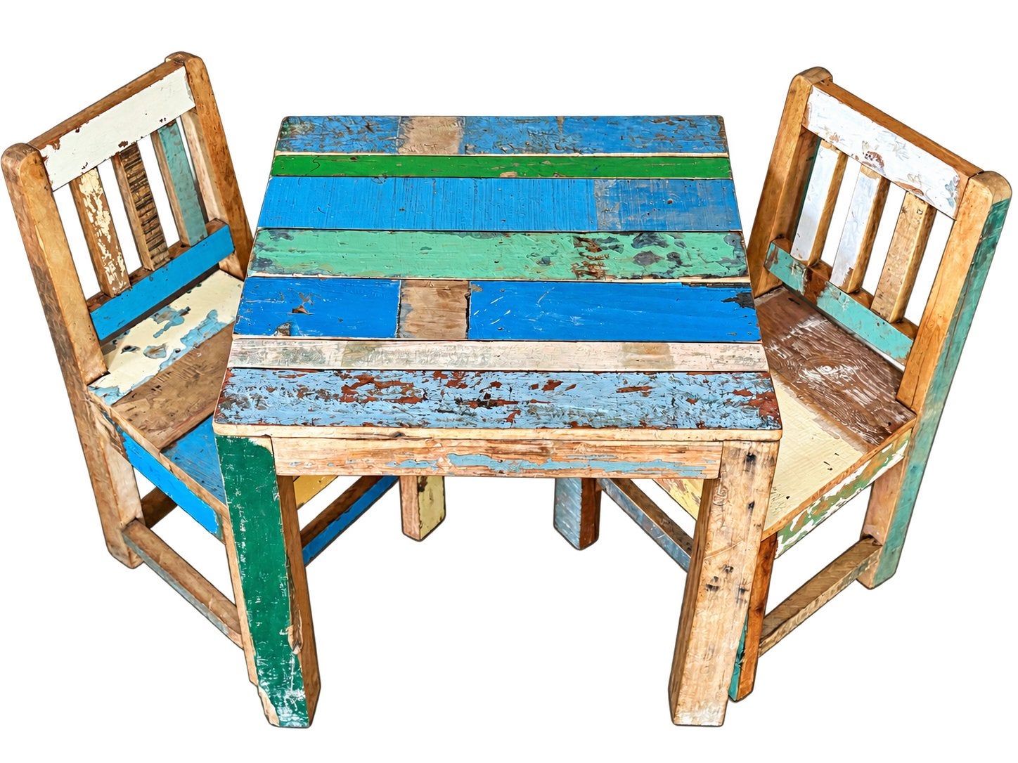 Design sloophouten kinderset, Ophalen, Gebruikt, Tafel(s) en Stoel(en)