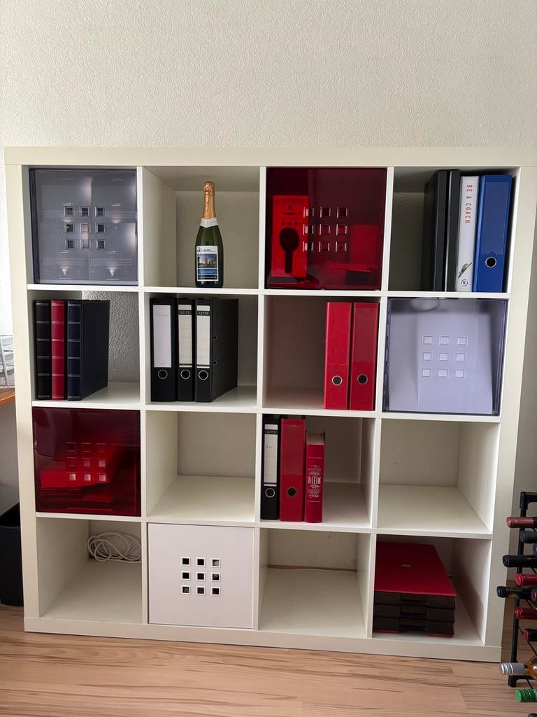 IKEA Kallax Kast 147x147x39 cm - Wit, Huis en Inrichting, Kasten | Boekenkasten, Ophalen, Met plank(en), Gebruikt, 100 tot 150 cm