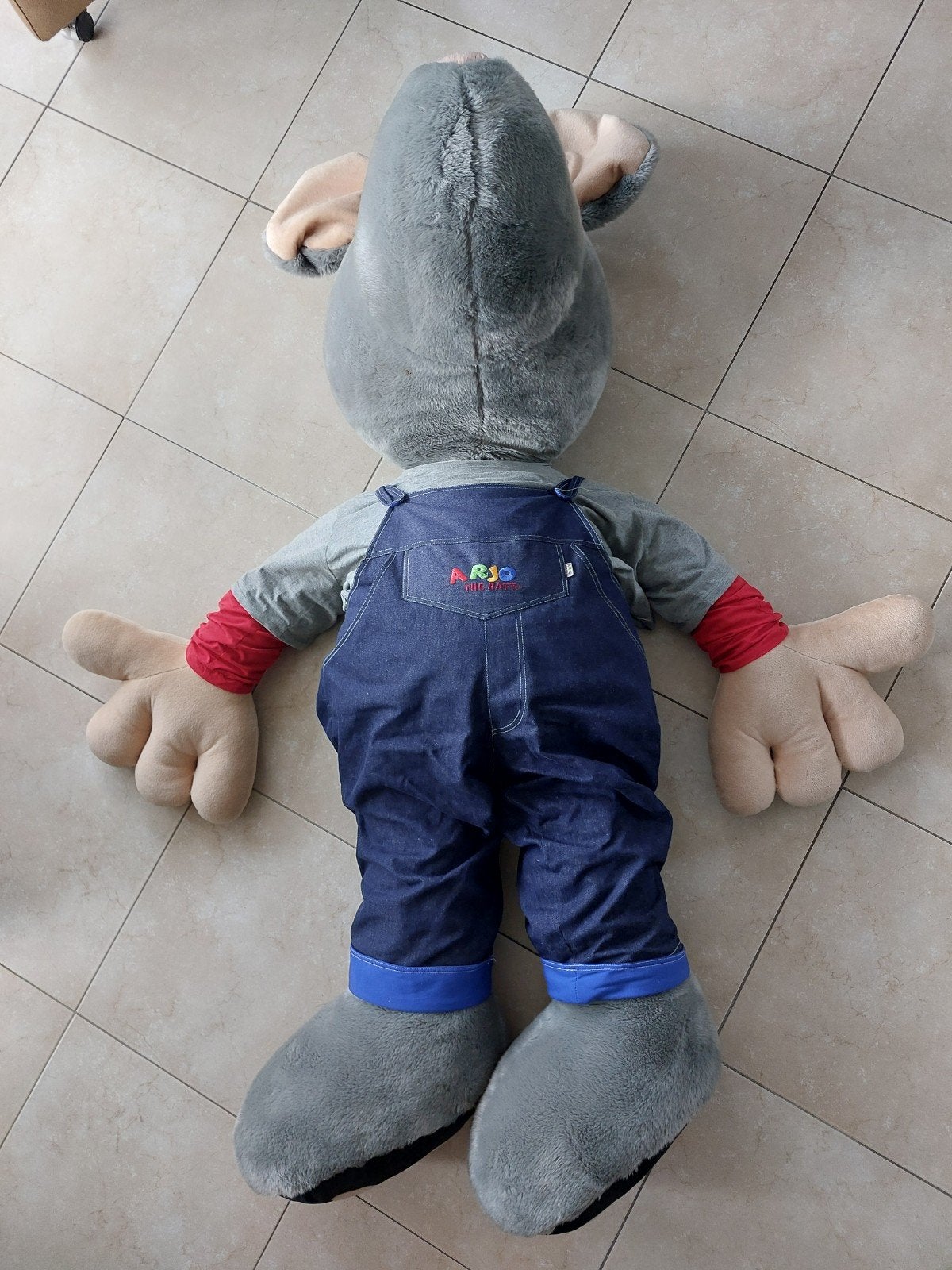 Zeer grote Arjo de Rat knuffel - 1.50m, 8kg, Kinderen en Baby's, Speelgoed | Knuffels en Pluche, Ophalen, Muis, Gebruikt, Overige merken