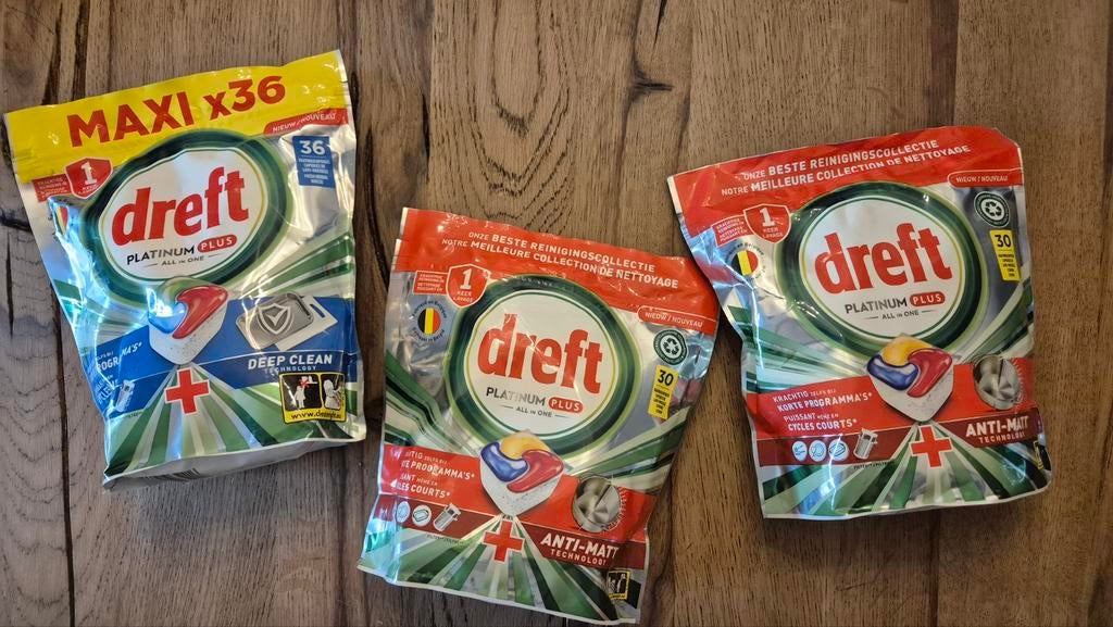 Dreft Platinum Plus Vaatwastabletten - Diverse Verpakkingen, Ophalen of Verzenden, Nieuw, Minder dan 85 cm