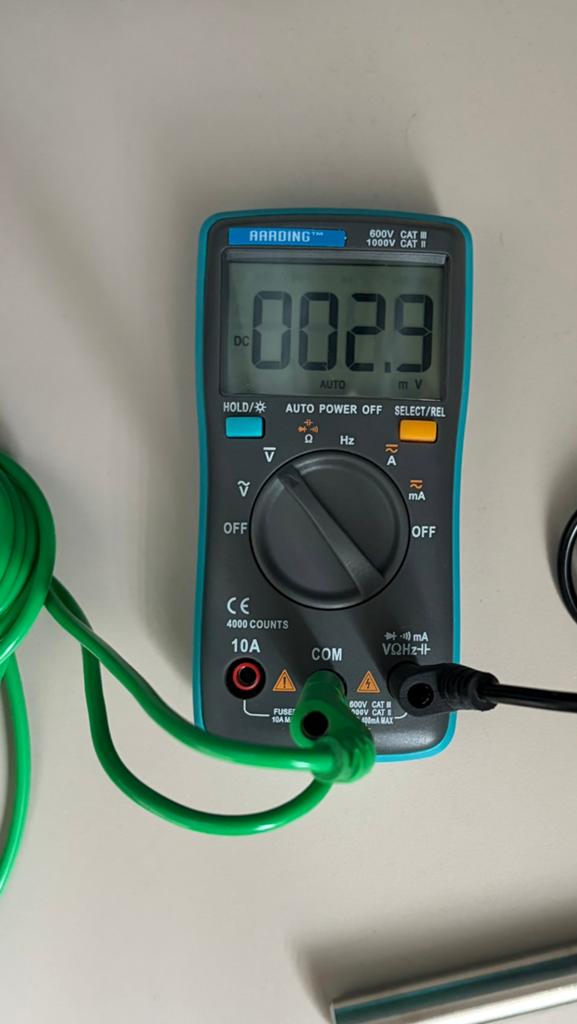 Lichaamsvoltage Meter Set + Handstaaf, Doe-het-zelf en Verbouw, Meetapparatuur, Ophalen of Verzenden, Zo goed als nieuw