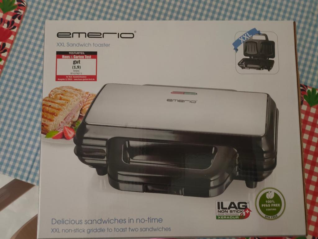 Emerio XXL Sandwich toaster - Nieuw in doos, Ophalen, Nieuw