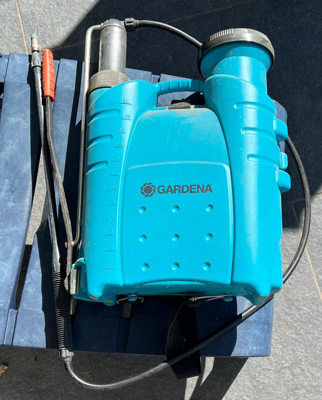 Gardena Comfort rugspuit 12 liter, Tuin en Terras, Ophalen of Verzenden, Zo goed als nieuw, Overige typen