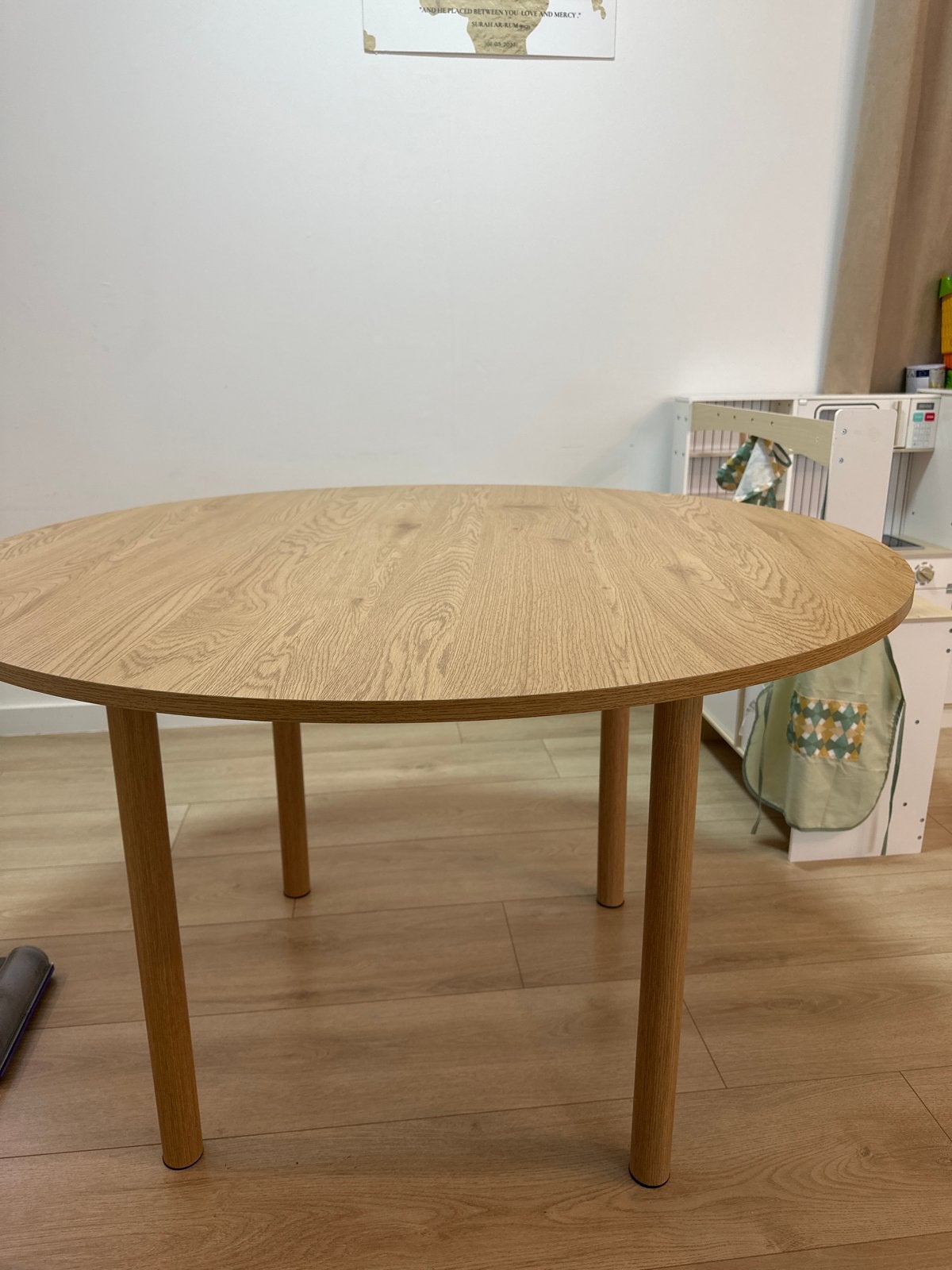 Ronde Eettafel Hout Eiken Look, Ophalen, Zo goed als nieuw, Rond, Overige houtsoorten