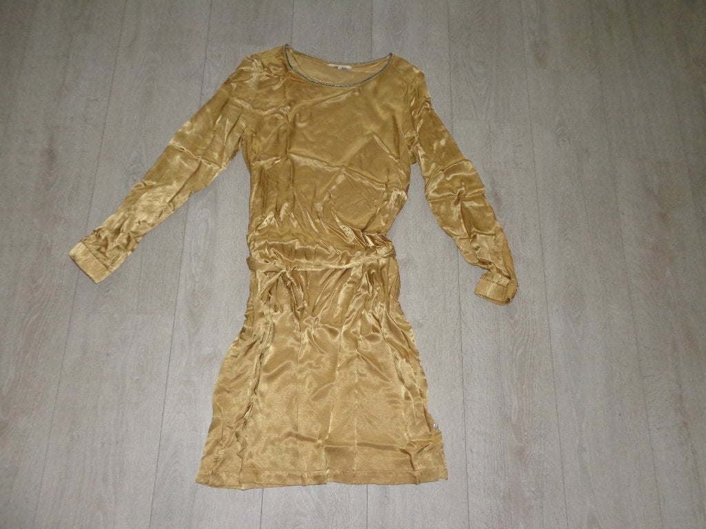 goudkleurig jurkje van Sandwich, maat 40, Maat 38/40 (M), Overige kleuren, Ophalen of Verzenden, Zo goed als nieuw