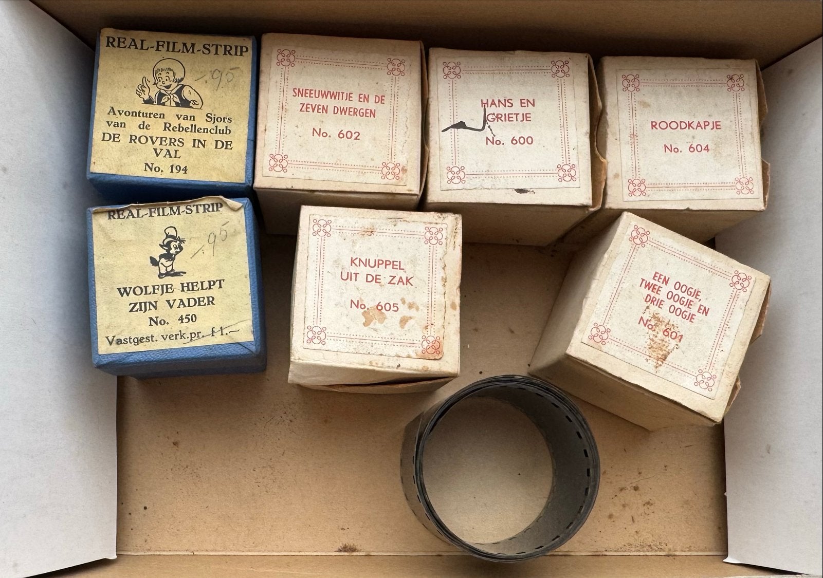 Vintage Real-Film-Strips: Sprookjes en Avonturen (7 stuks), Antiek en Kunst, Antiek | Speelgoed, Ophalen of Verzenden