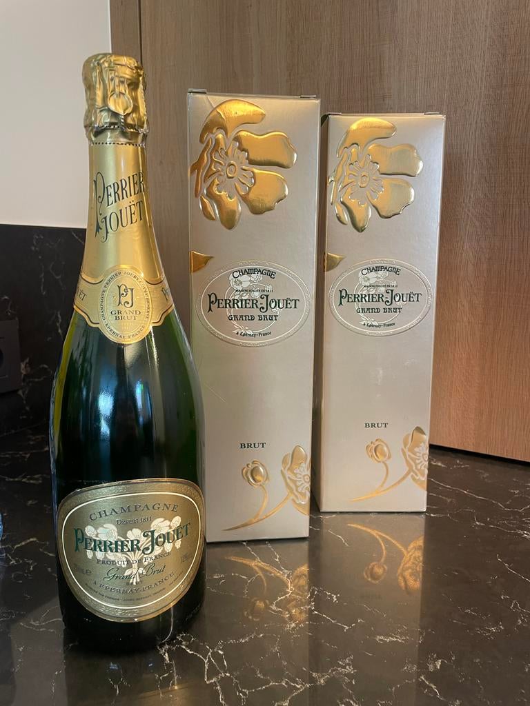 1 Perrier Jouët Champagne Dummy Fles Factice Decoratie, Verzamelen, Ophalen, Zo goed als nieuw
