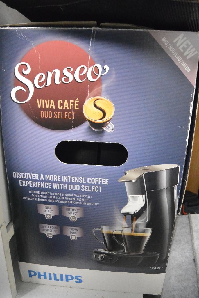 Senseo zwart Viva Café Duo Select in doos, Witgoed en Apparatuur, Koffiezetapparaten, Koffiemachine, Ophalen of Verzenden, Zo goed als nieuw