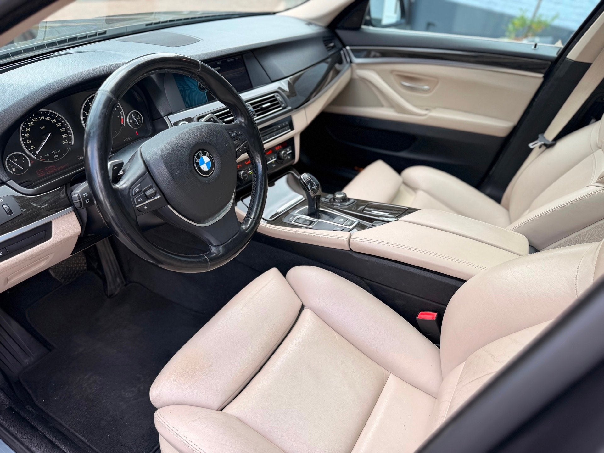 BMW 5-serie 535i ActiveHybrid | DAKJE | MEMORY | KEYLESS |, Automaat, Euro 5, Gebruikt, Beige