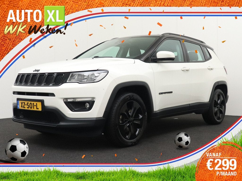 Jeep Compass 1.4 141 PK MultiAir Night Eagle Half-Leder Trek, Auto's, Jeep, Voorwielaandrijving, 450 kg, Gebruikt, 4 cilinders