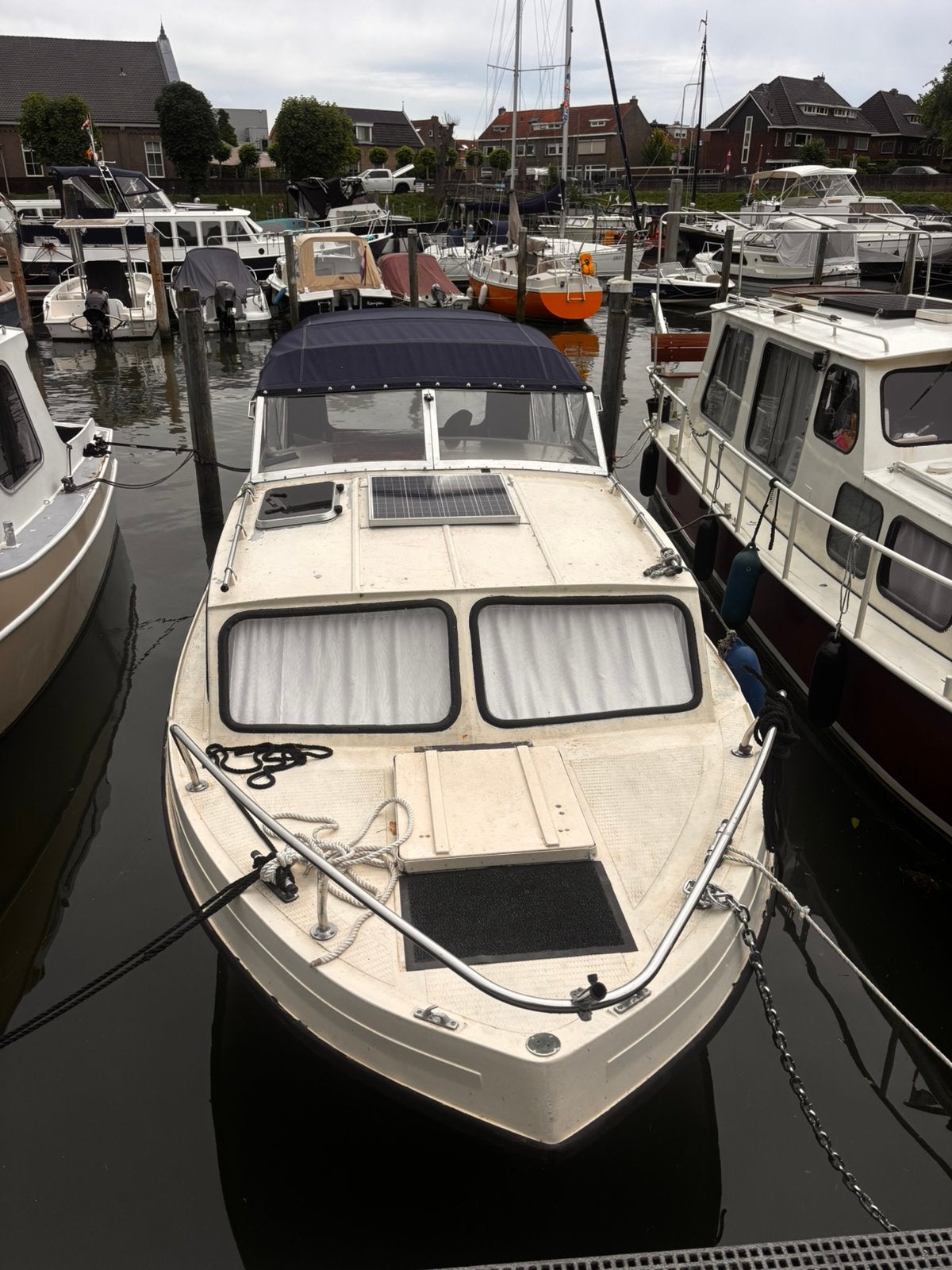 Waterland 750 AK motorjacht motorboot kruiser polyester, Watersport en Boten, Overige merken, Walstroom, Zo goed als nieuw, Polyester