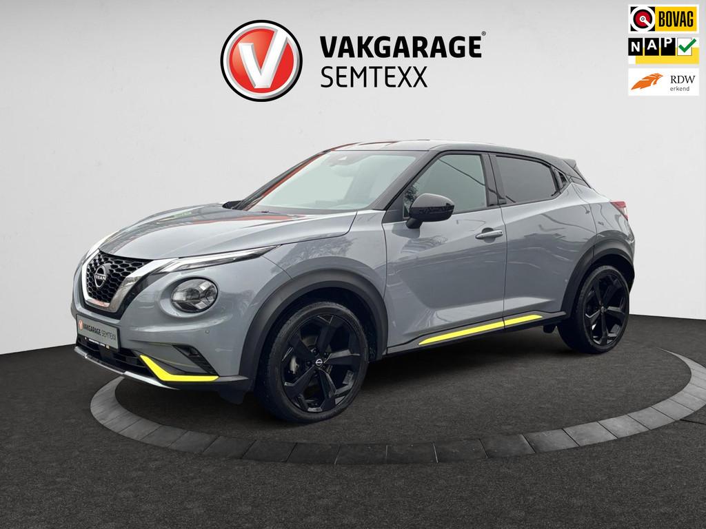 Nissan Juke 1.0 DIG-T Kiiro | Clima | Camera | Cruise | Navi, Voorwielaandrijving, Automatische klimaatregeling, Leder en Stof