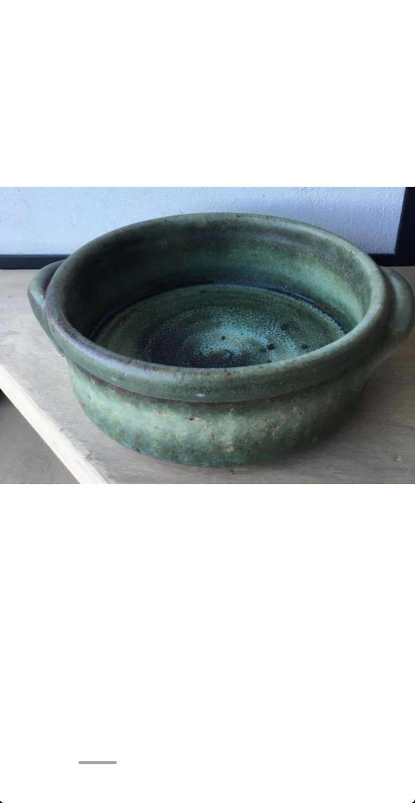 Oud Hollandse kwaliteit terracota schaal groen, Antiek en Kunst, Ophalen