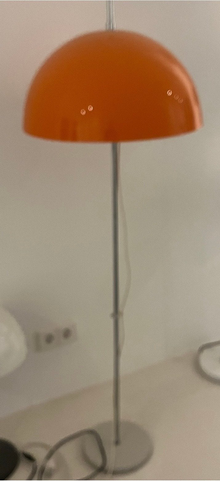 Vintage Dijkstra Mushroom Vloerlamp met Acryl Kap '70, Huis en Inrichting, Lampen | Vloerlampen, Ophalen, Gebruikt, Kunststof