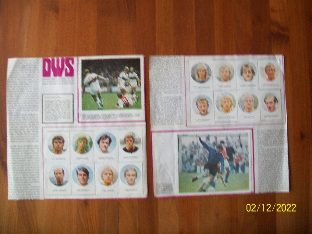DWS plaatjes ( 1-0 Plakalbum 1971 - 1972), Verzamelen, Verzenden, Gebruikt, Ajax, Poster, Plaatje of Sticker
