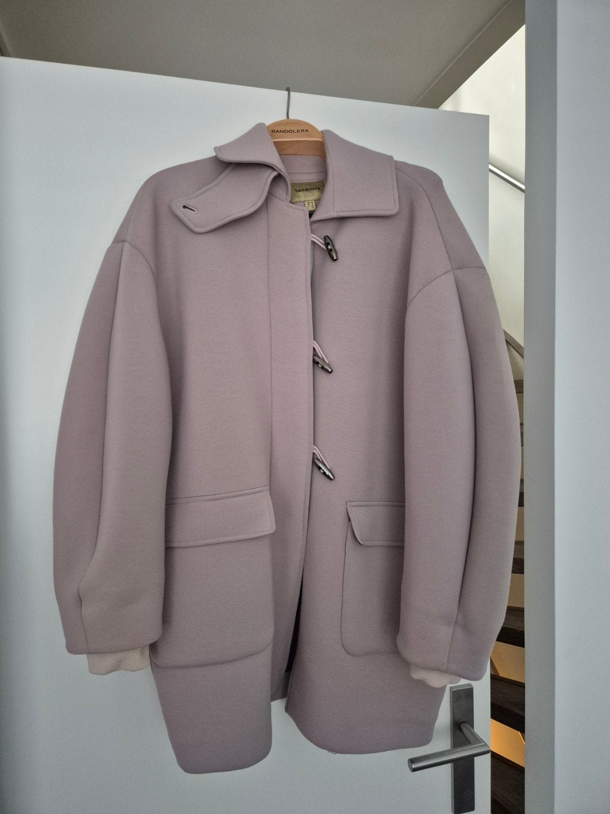 Bandolera Duffle Coat - Maat M (38/40), Maat 38/40 (M), Paars, Ophalen of Verzenden, Gedragen