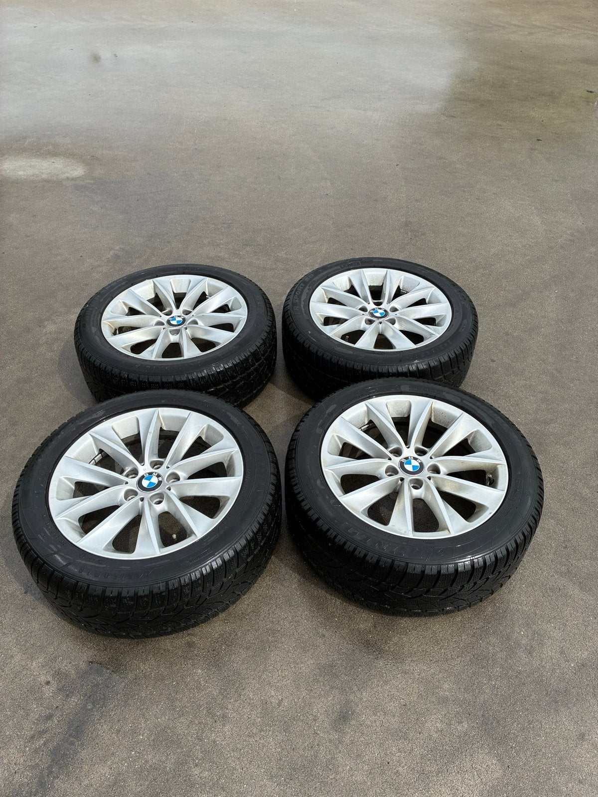 Originele BMW X3 Velgen met Banden 245/50 R18, Ophalen, 18 inch, Banden en Velgen, Winterbanden