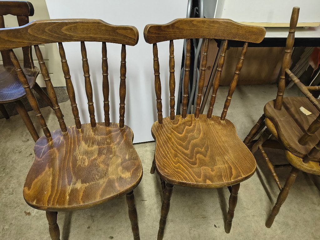 Houten stoelen, Ophalen, Gebruikt, Bruin, 50 tot 100 cm