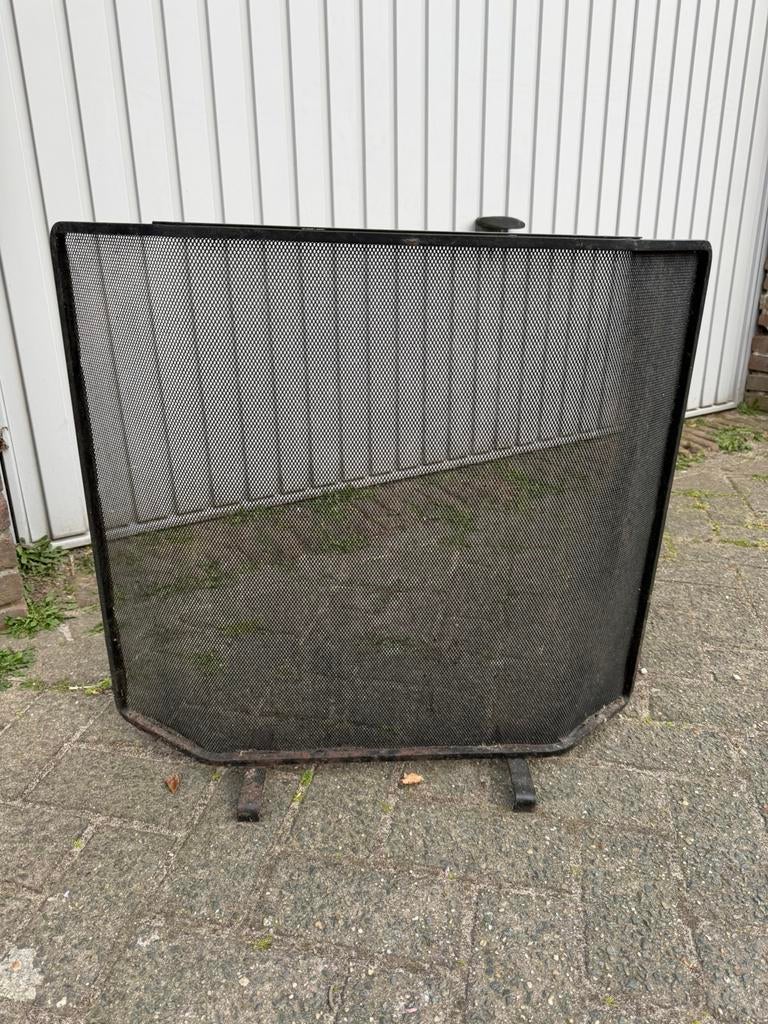 Vonkenscherm, Huis en Inrichting, Haarden, Ophalen, Zo goed als nieuw, Inbouwhaard, Houthaard
