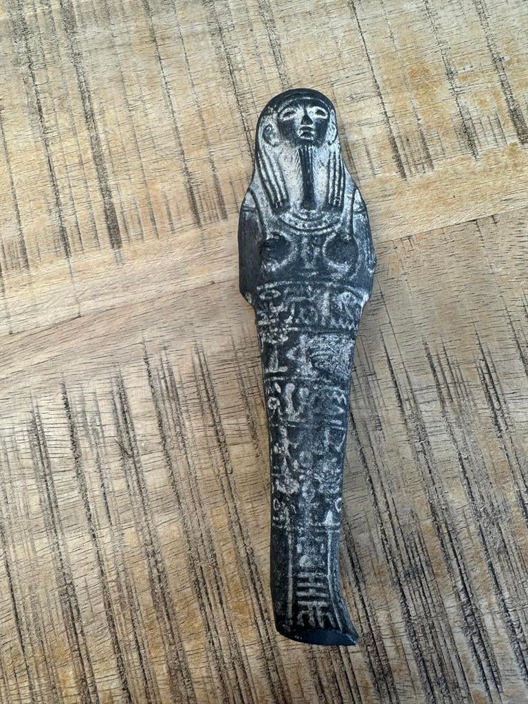 Egyptische shabti, gebakken klei, Ophalen of Verzenden, Gebruikt, Mens