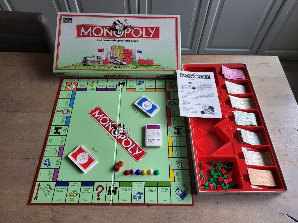 Monopoly: Het beroemde gezelschapsspel (Parker), Een of twee spelers, Ophalen of Verzenden, Zo goed als nieuw, Parker
