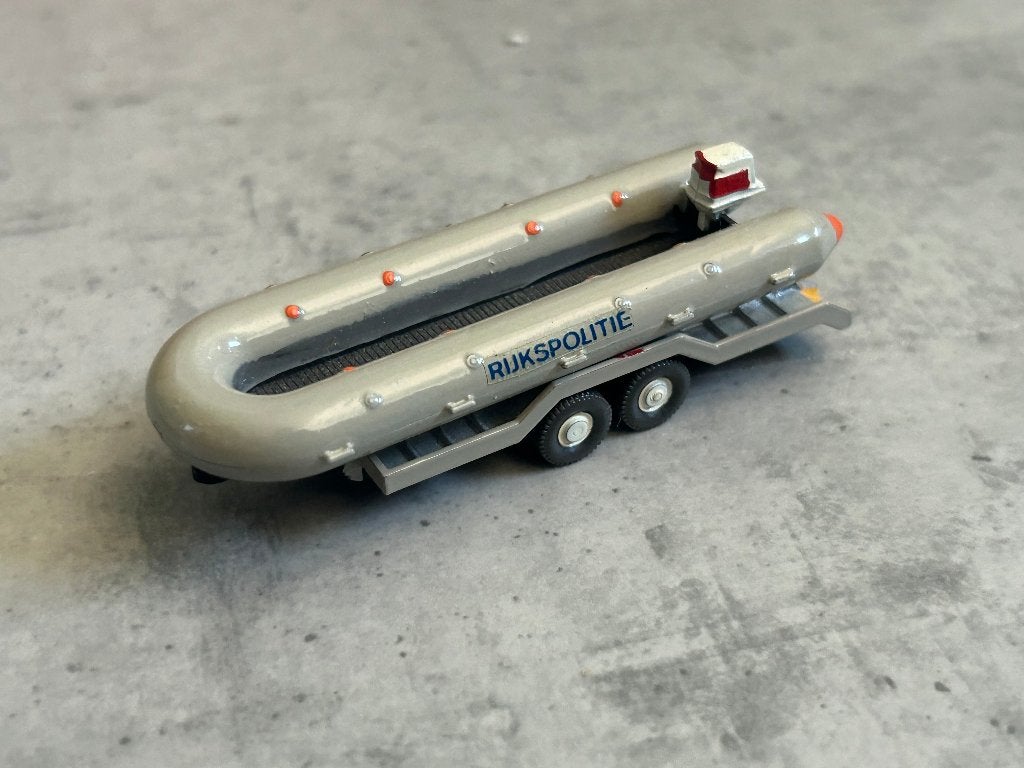Politie rubberenboot + aanhanger Rijkspolitie, Ophalen of Verzenden, Zo goed als nieuw, Bus of Vrachtwagen, Overige merken