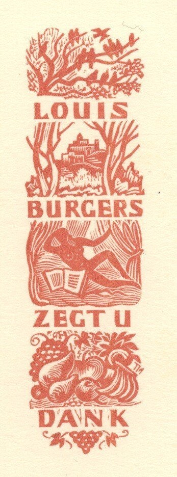 1754 Ex Libris Nederland : Thijs Mauve, z.j., Verzenden, Ex libris