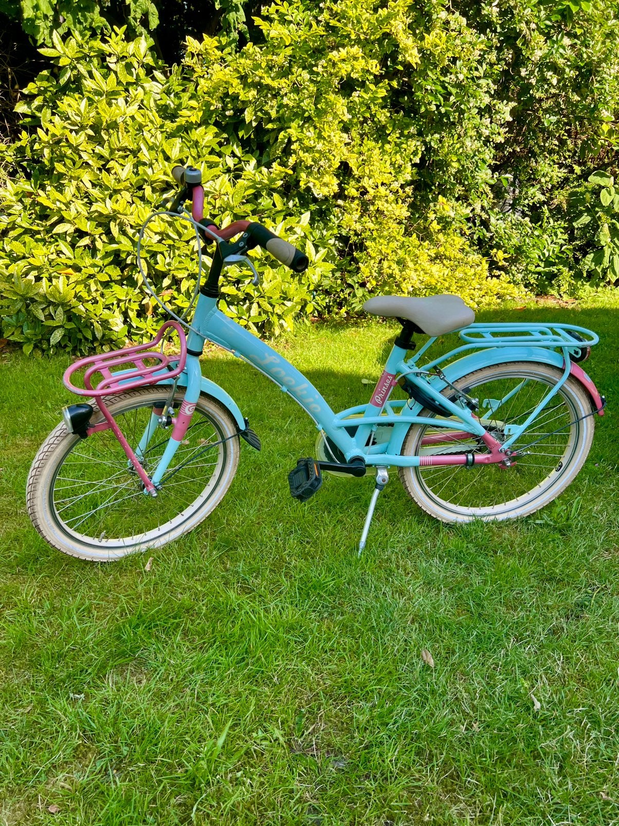 Loekie Prinses meisjesfiets 20 inch, Fietsen en Brommers, Fietsen | Meisjes, Ophalen, Terugtraprem, Gebruikt, Handrem