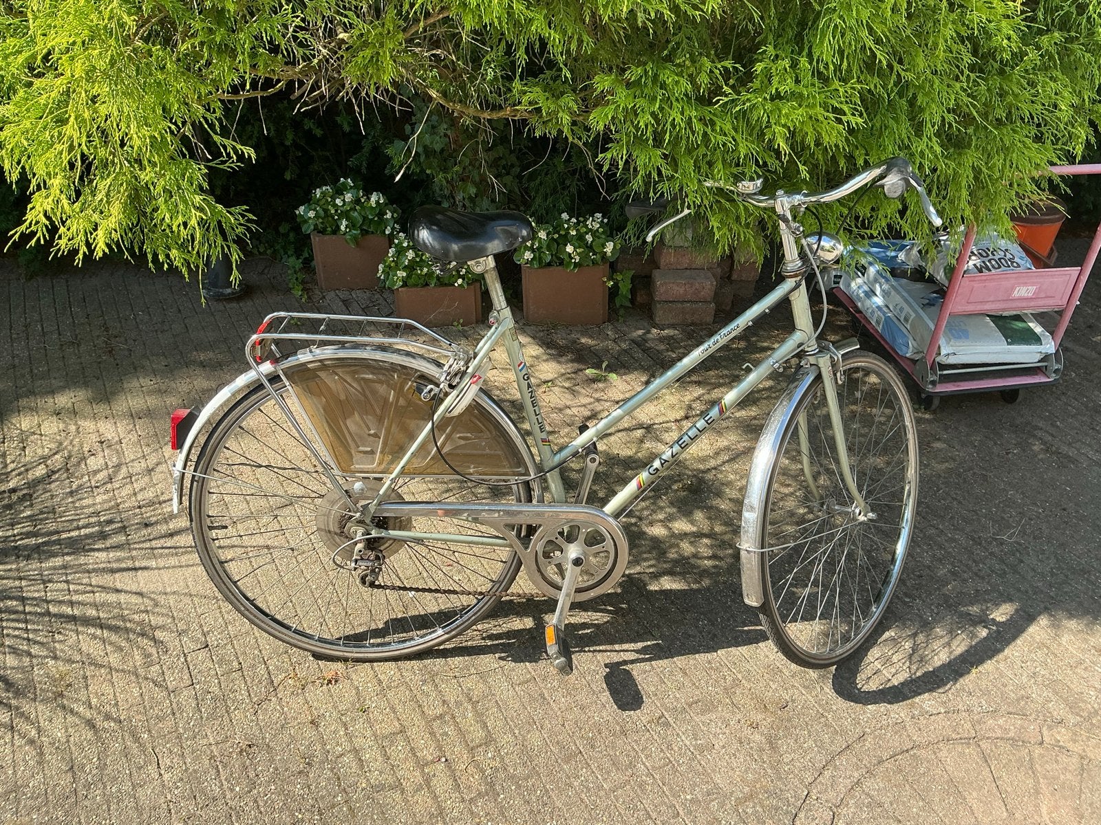 Gazelle Tour de France damesfiets - voor onderdelen, Fietsen en Brommers, Fietsen | Dames | Damesfietsen, Ophalen, Velgrem, Versnellingen