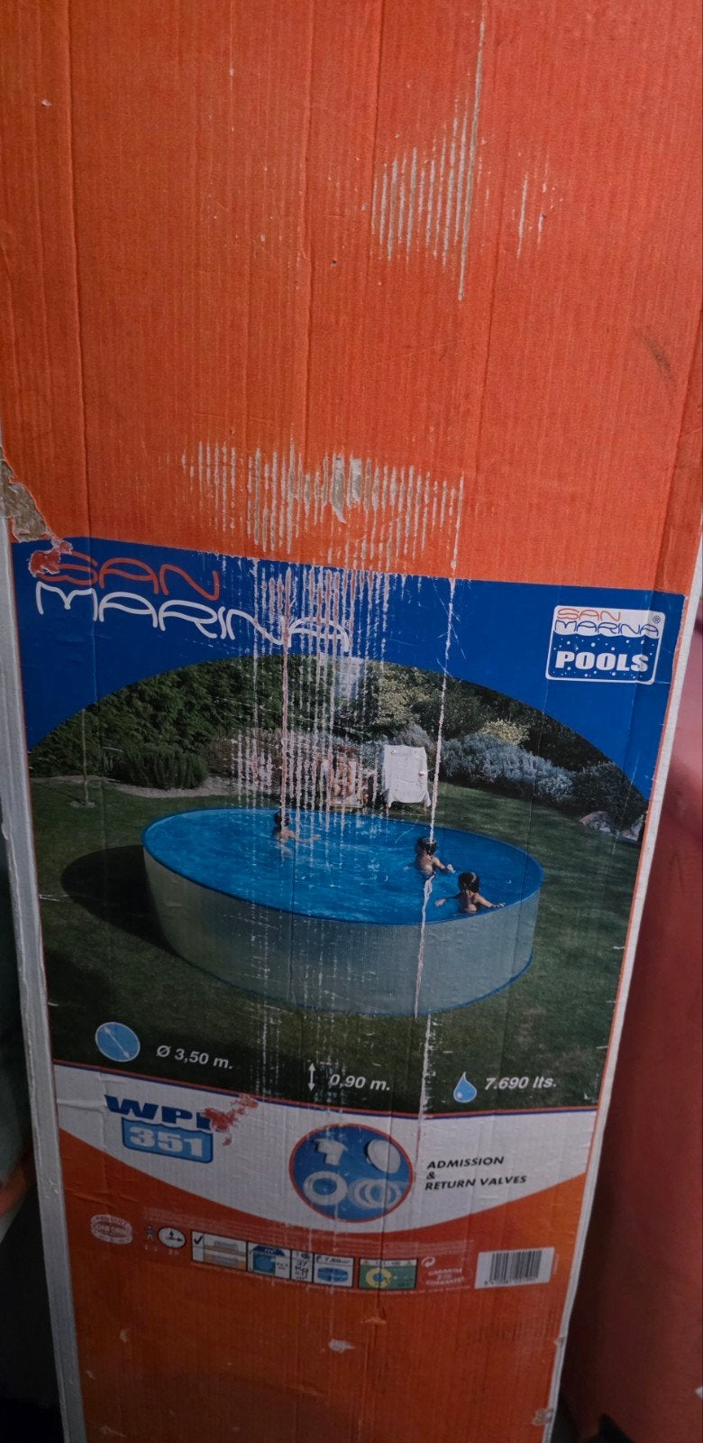zwembad san marina nieuw, Tuin en Terras, Ophalen, Minder dan 80 cm, Rond, Nieuw