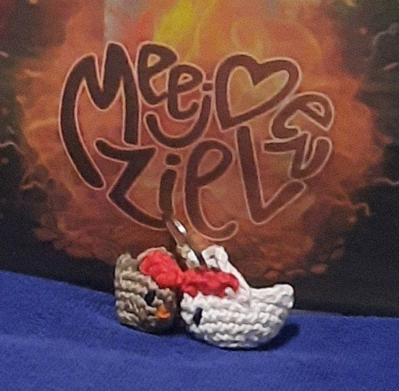 Gehaakte Kriel kipjes Sleutelhanger, Verzamelen, Ophalen of Verzenden, Nieuw, Overige typen