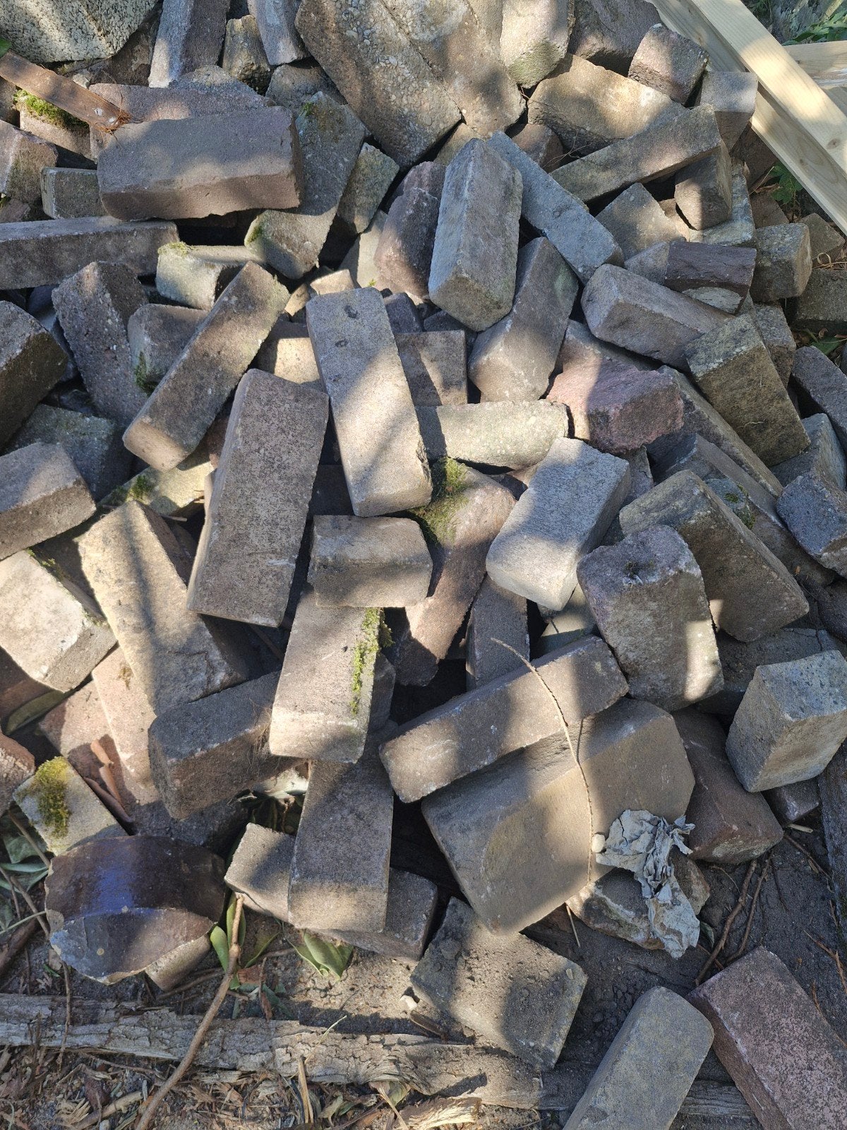 8 vierkante meter klinkers (gratis), Tuin en Terras, Haardhout, Minder dan 3 m³, Ophalen of Verzenden
