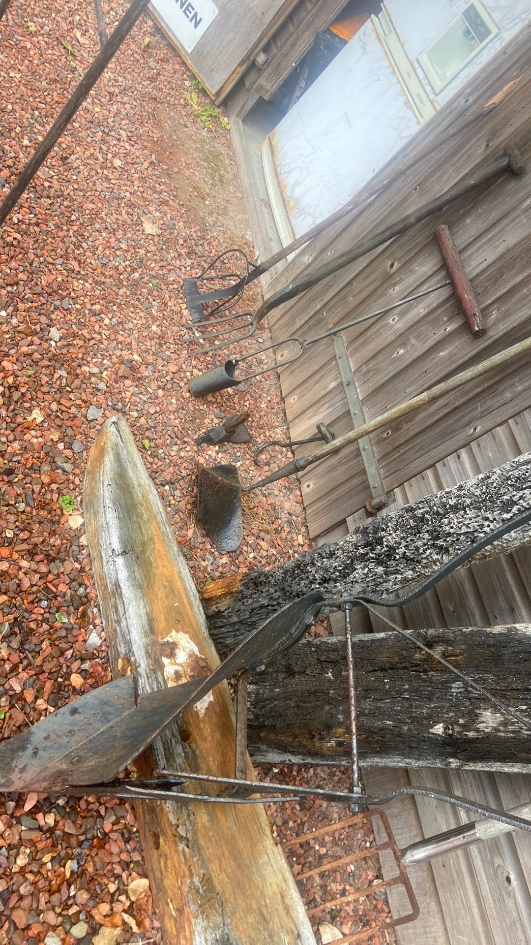 Oud landbouw gereedschap, Ophalen, Gebruikt, IJzer