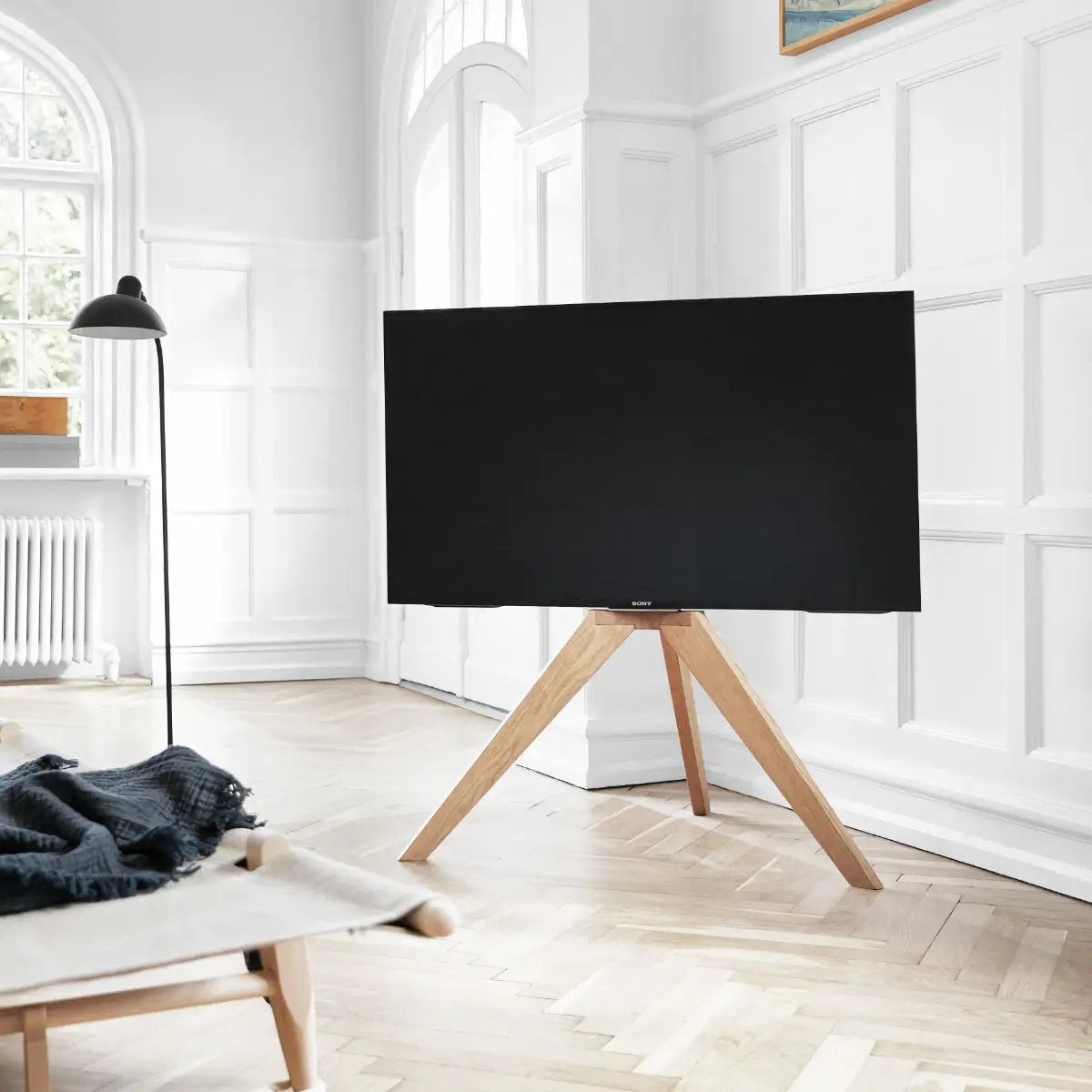 Vogel's TV Standaard - Designer Stuk, Ophalen, 100 tot 150 cm, Zo goed als nieuw, Overige houtsoorten