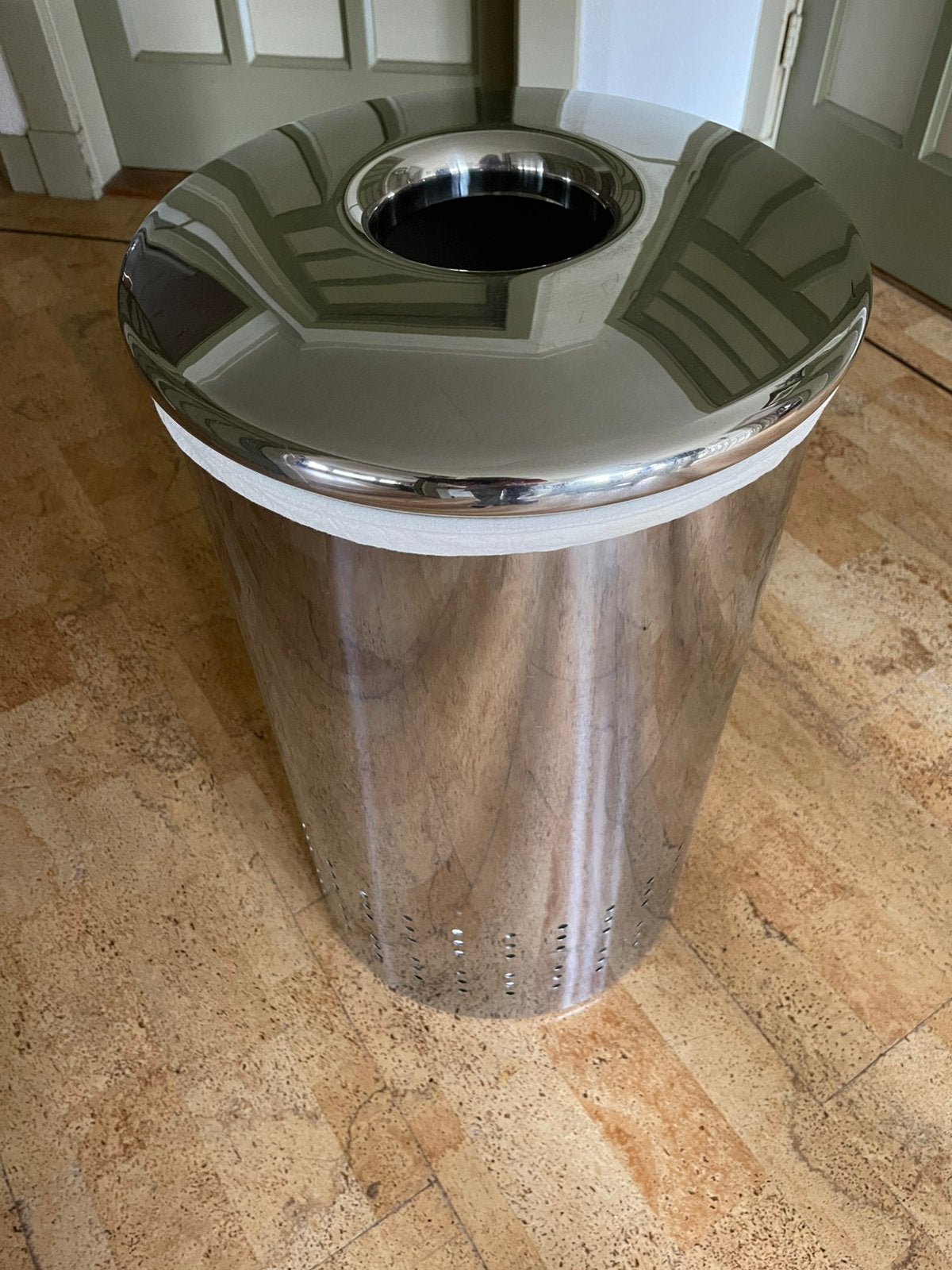 Brabantia Wasmand 60L glanzend Staal met Quick-Drop, Huis en Inrichting, 40 liter of meer, Ophalen, Zo goed als nieuw, Metaal