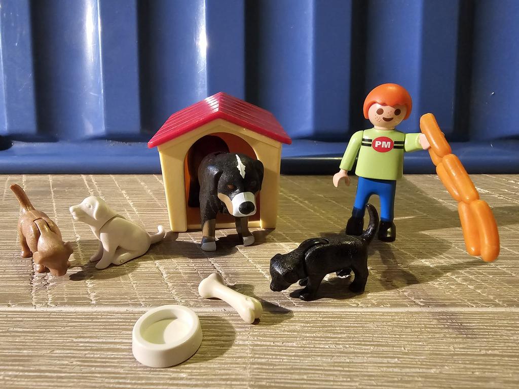 Hondenfamilie playmobil, Ophalen of Verzenden, Zo goed als nieuw