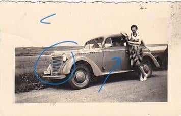 foto Opel 1939 oldtimer, Verzenden, Foto, Zo goed als nieuw, Voor 1940
