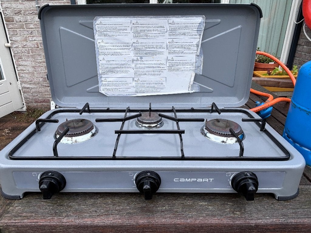 camping kooktoestel, Ophalen, Gebruikt